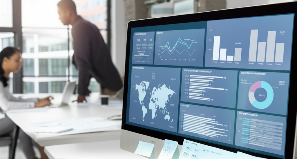 IT Consulting Dashboard showing analytics and performance metrics